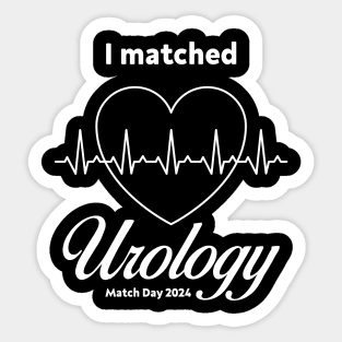 Match day, I matched Urology For Match day 2024 Med Students Sticker